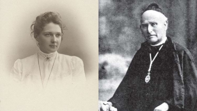 Geologenkongress 1903 Marie Jerosch und Pater Comas
