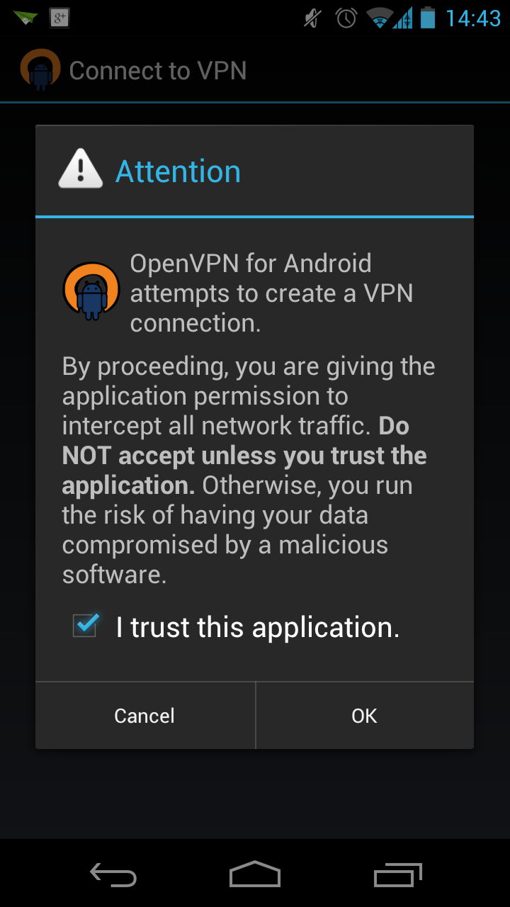 android openvpn non root
