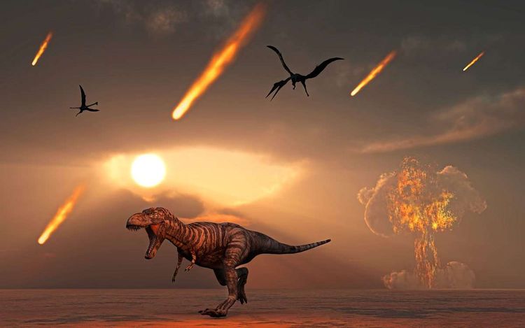 Dinosaurier, T. rex, Chicxulub, Asteroideneinschlag
