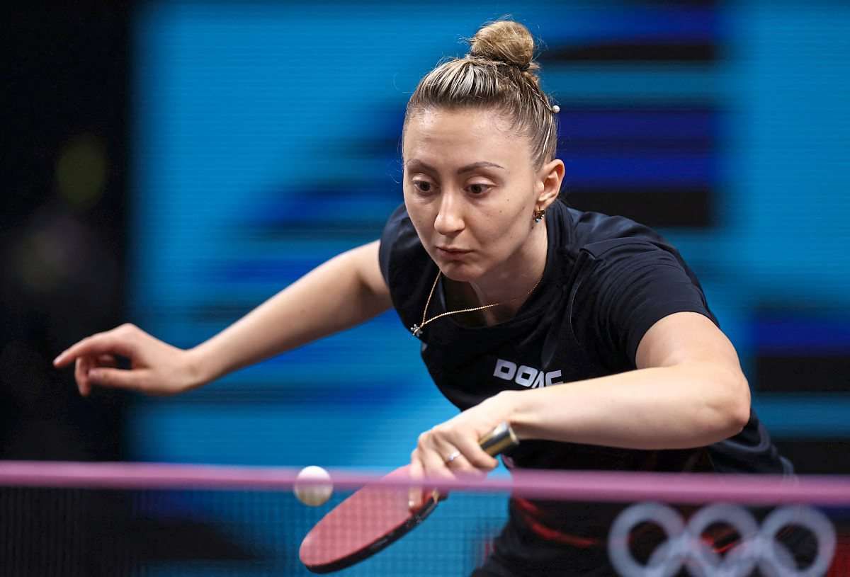 Tag 2 Sofia Polcanova feiert einen gelungenen ersten Tischtennis