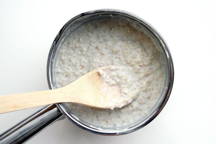 Zubereitung von Porridge