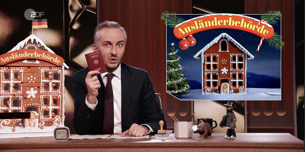 Jan Böhmermann öffnet einen Adventkalender voller Untaten deutscher  Ausländerbehörden - Fernsehkritik -  › Kultur