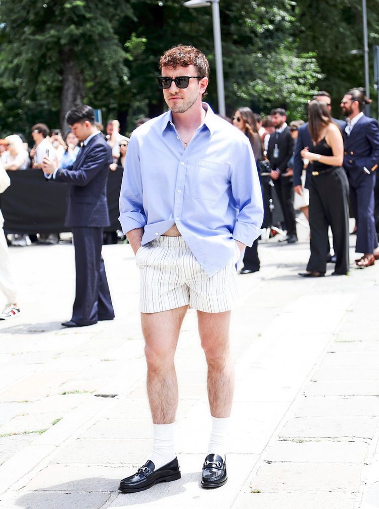 Schauspieler Paul Mescal in Shorts