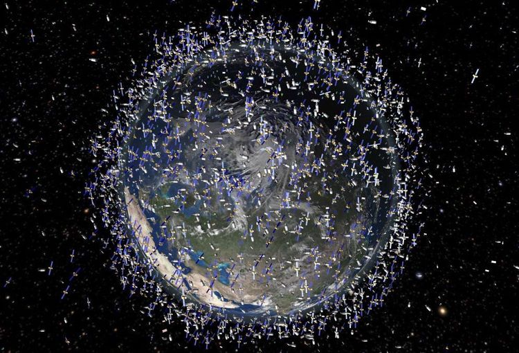Satelliten um die Erde