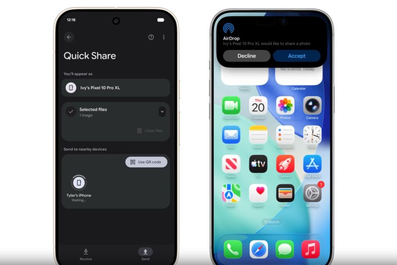 Google bringt AirDrop-Support für Android – ohne Hilfe von Apple