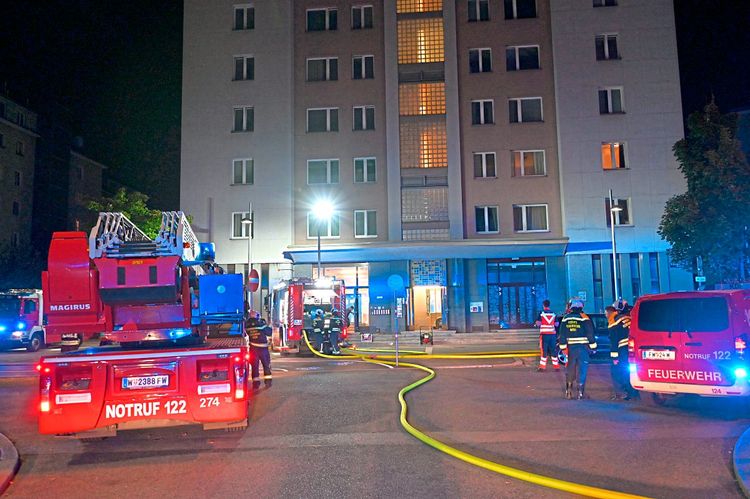 Brand Wien Matzleinsdorfer Hochhaus