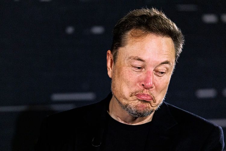 Das Bild zeigt X-Eigentümer Elon Musk