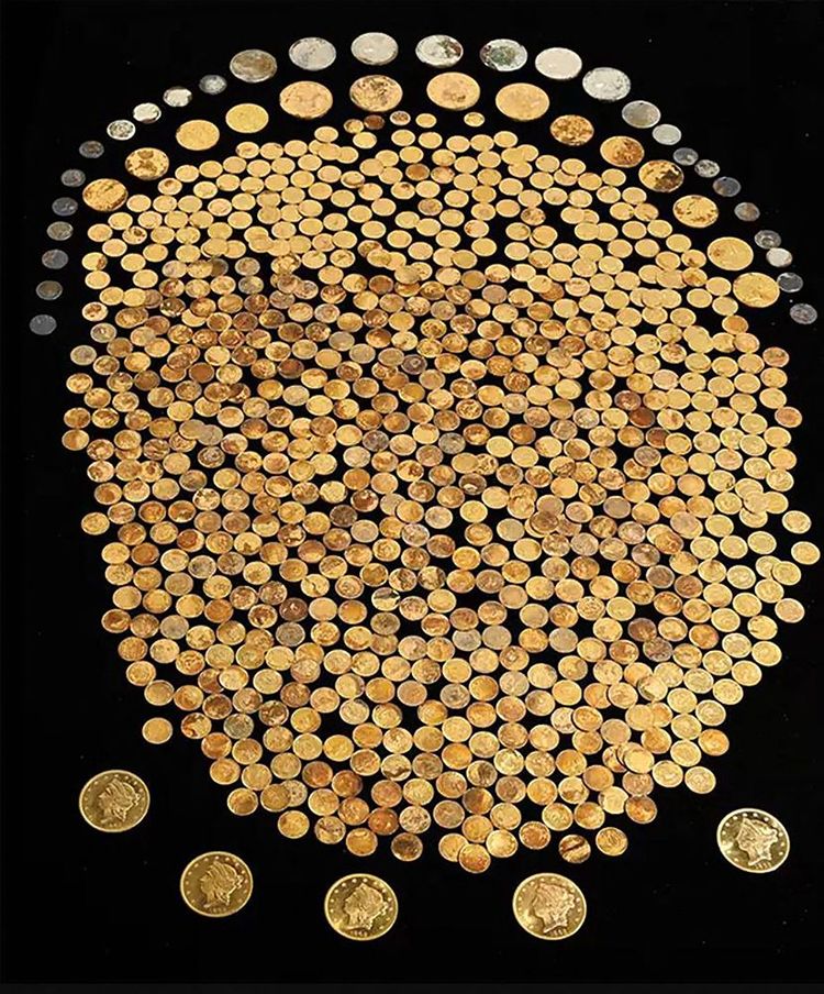 Goldschatz, Kentucky, Millionen, Hort, 700 Münzen