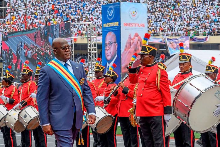 Félix Tshisekedi, Präsident der Demokratischen Republik Kongo, im Jänner dieses Jahres bei der Vereidigung für seine zweite Amtszeit.