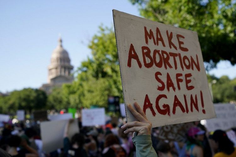 Protestschild Abtreibung