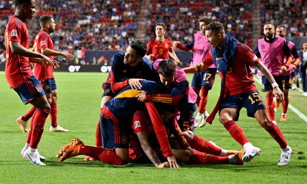 Spain After Beating Italy 2 1 In Nations League Final Soccer Archyde