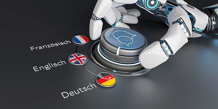 Roboter wechselt Sprachen