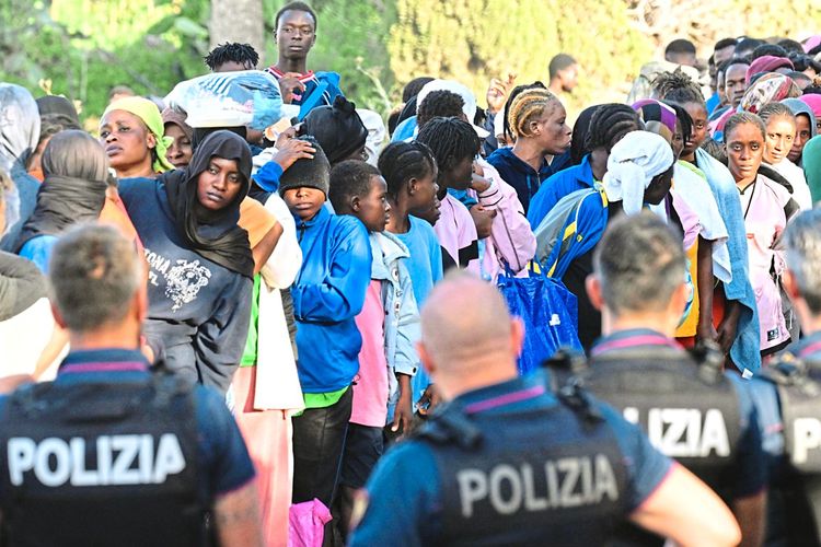 Migranten in Lampedusa