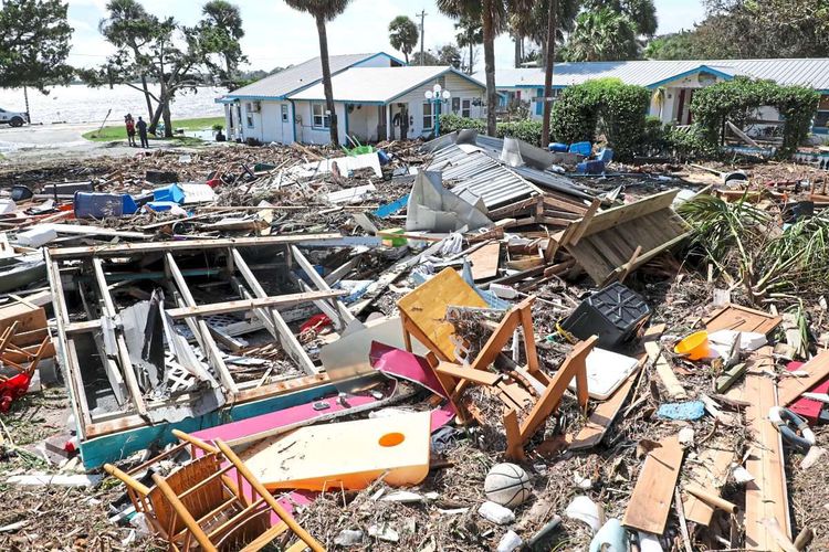Zerstörte Häuser in Florida