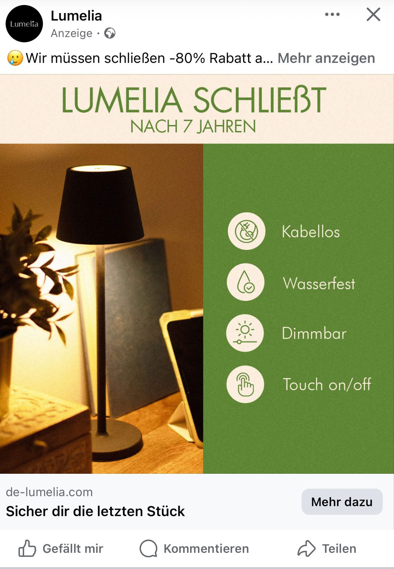 Lumelia Lampe Bewertung