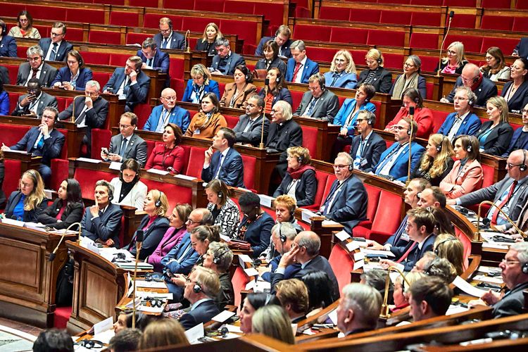 Sitzung im französischen Parlament