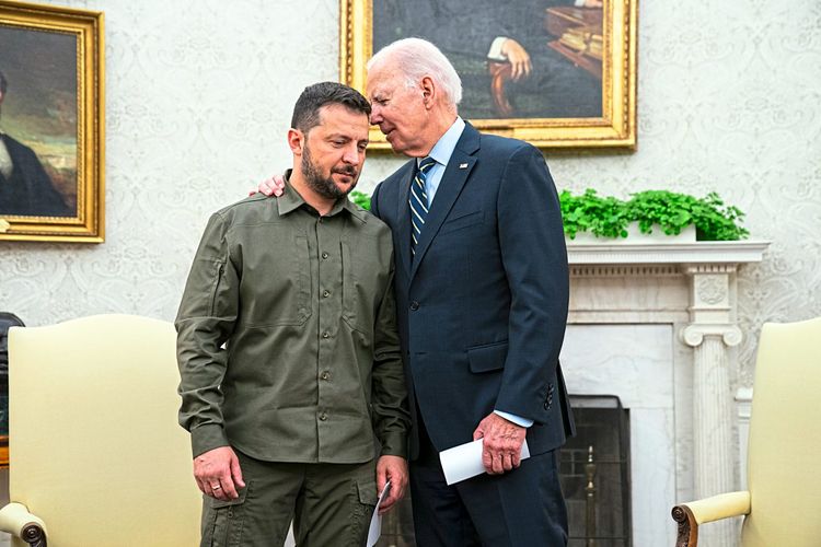 Wolodymyr Selenskyj im September zu Besuch bei Joe Biden im Weißen Haus.