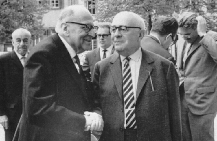 Foto von Max Horkheimer und Theodor W. Adorno