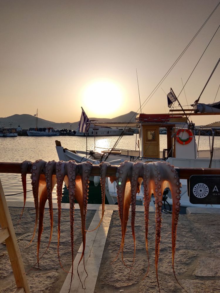 Am Hafen von Naxos