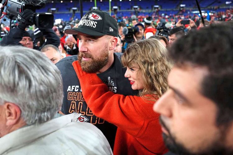 Travis Kelce und Taylor Swift in Baltimore.