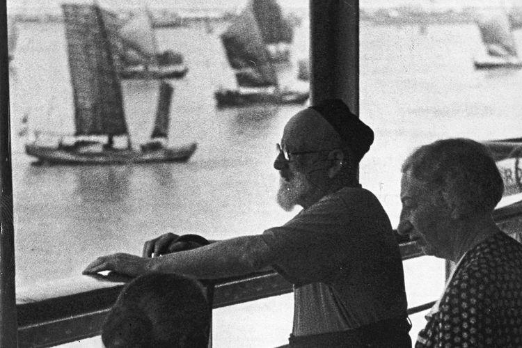 Jüdische Flüchtlinge auf einem Schiff Richtung Shanghai