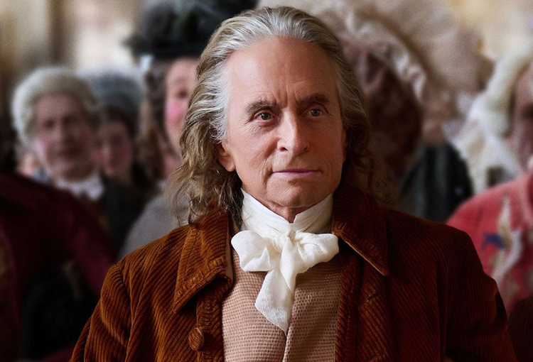 Michael Douglas als Benjamin Franklin.