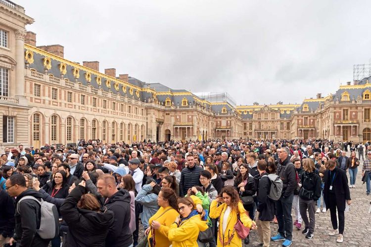 Leute Schloss Versaille Paris Frankreich