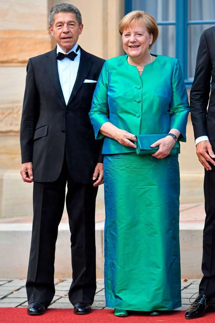 Angela Merkel und Ehemann Joachim Sauer 2018 bei der Eröffnung der Bayreuther Richard Wagner Festspiele.