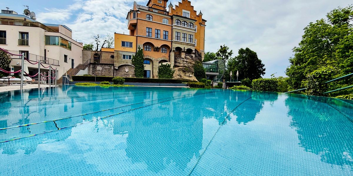 Sip a Capri-Sun by the private pool high above Salzburg