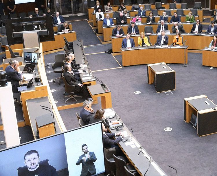 Selenskyj-Rede im Parlament