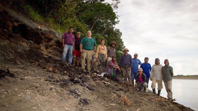 Paläontologen, Rio Napo, Ausgreabungen Riesendelfin
