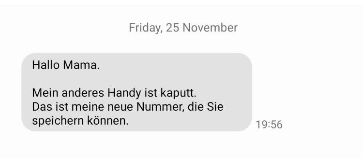 Was Tun Wenn Man Gescammt Wurde "Hallo Mama": Trickbetrug via SMS – und wie man sich davor schützt - IT