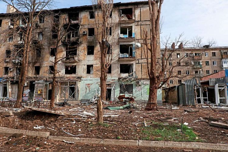 Bild aus Awdijiwka vom 8. November 2023. Offiziellen ukrainischen Angaben zufolge ist dort kein Gebäude mehr heil.
