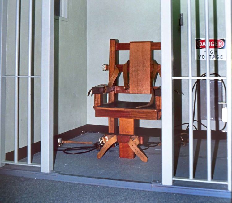 Elektrischer Stuhl in Polizeimuseum