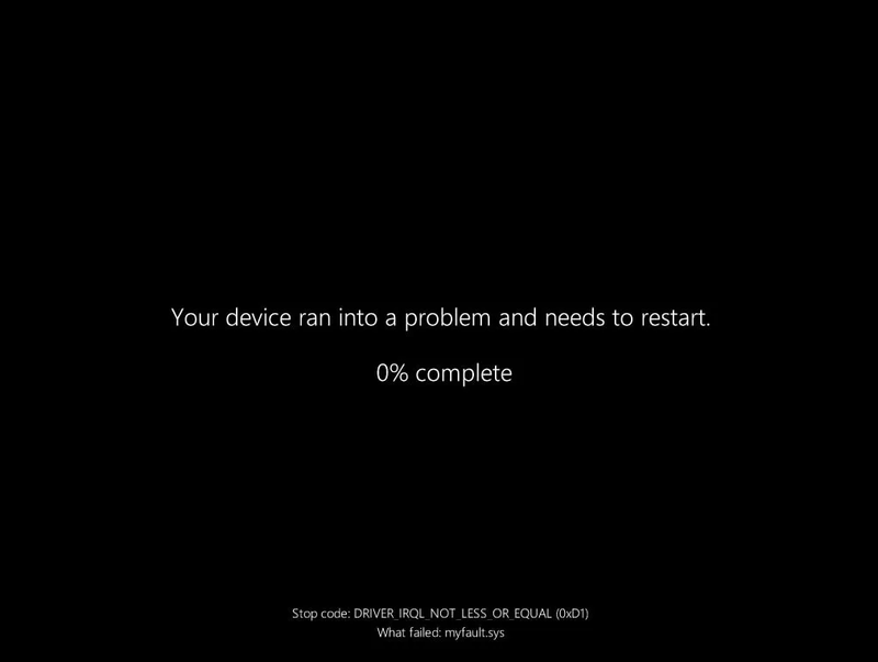 Microsoft färbt den Blue Screen of Death in Schwarz um