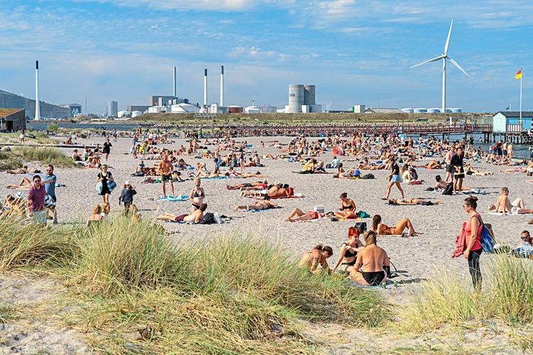 Der Amager Strandpark in Kopenhagen, Dänemark