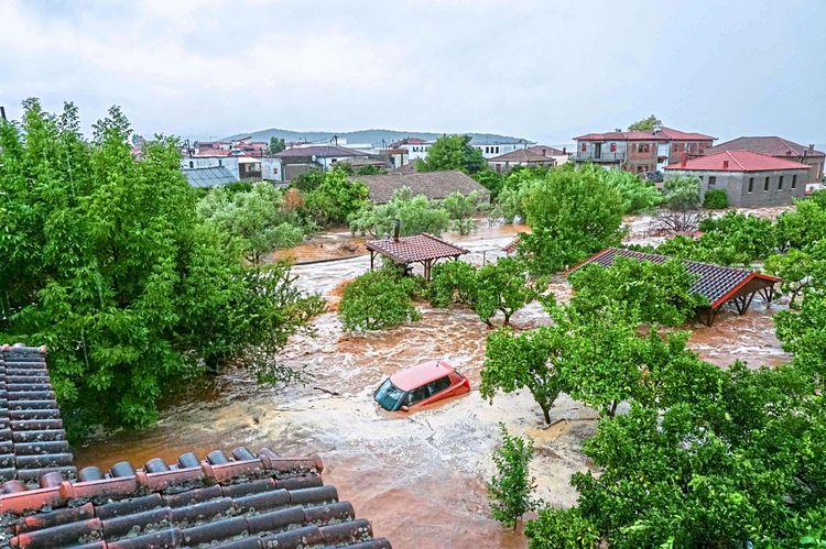 Überschwemmung in Volos