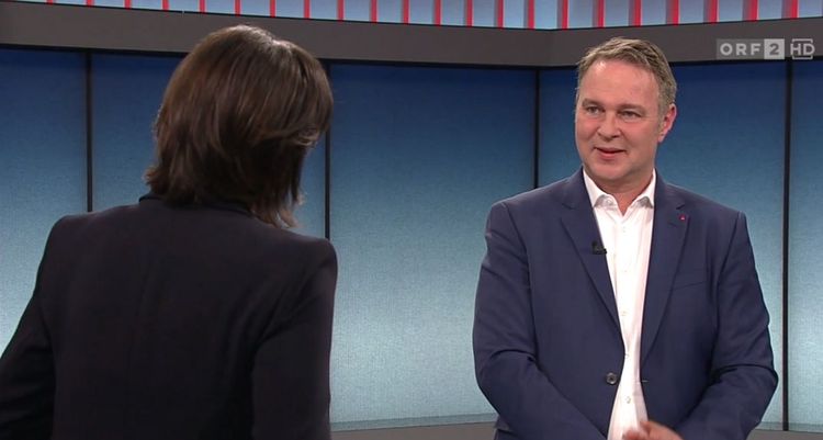 SPÖ-Vorsitzender Andreas Babler bei Susanne Schnabl am Dienstag im ORF-