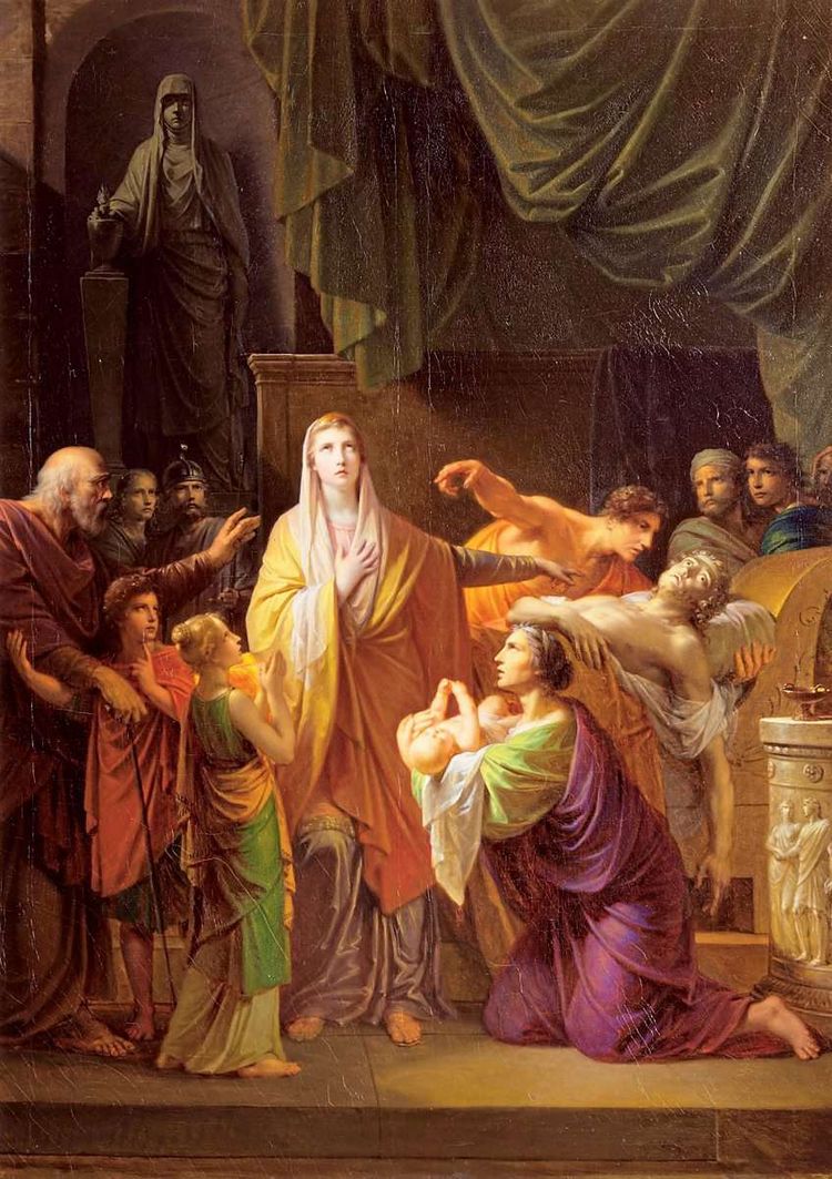 Der klassizistische Maler Johann Friedrich Füger malte 1805 eine Szene aus der griechischen Mythologie: 