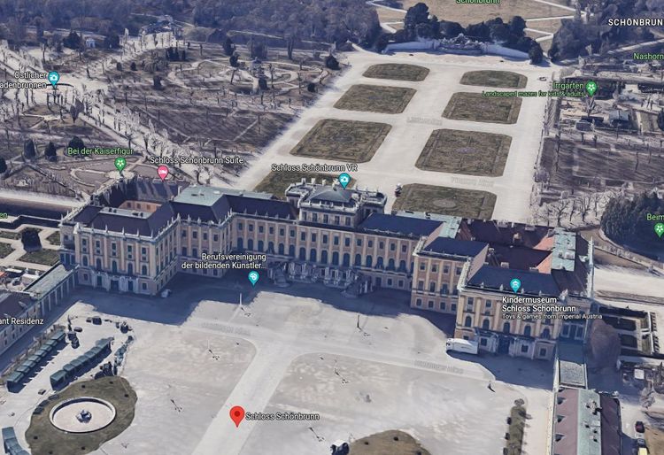 Schloss Schönbrunn auf Google Maps