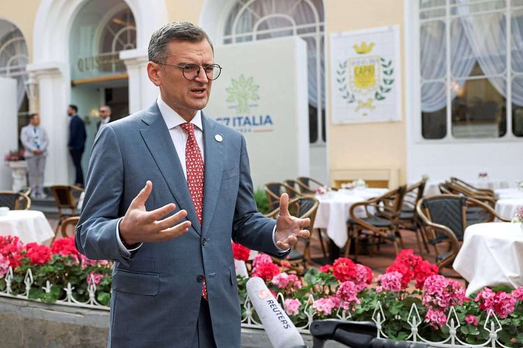 Der ukrainische Außenminister Dmytro Kuleba auf Capri.