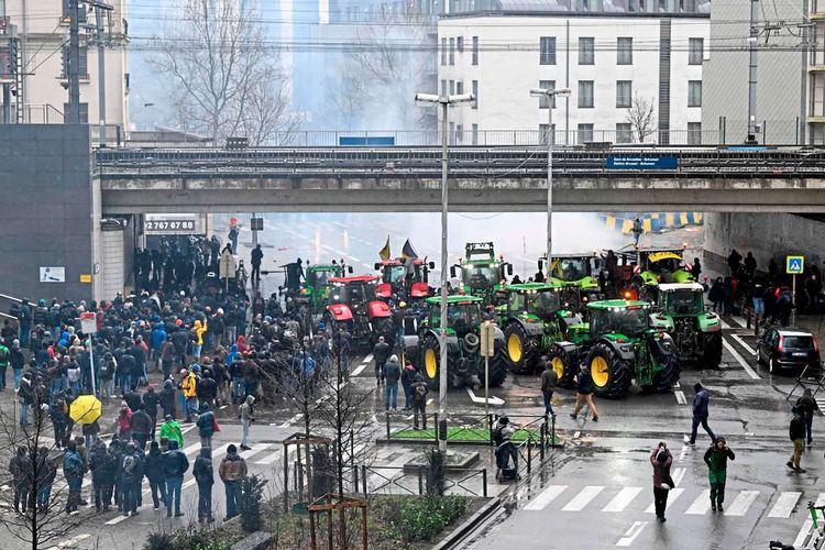 Bauernproteste Brüssel