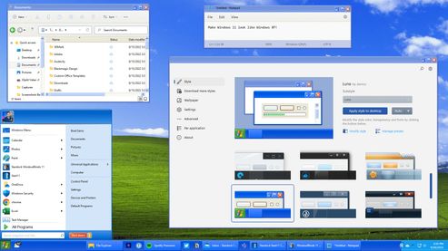 Themes für Windows XP herunterladen sieht aus wie Windows 8