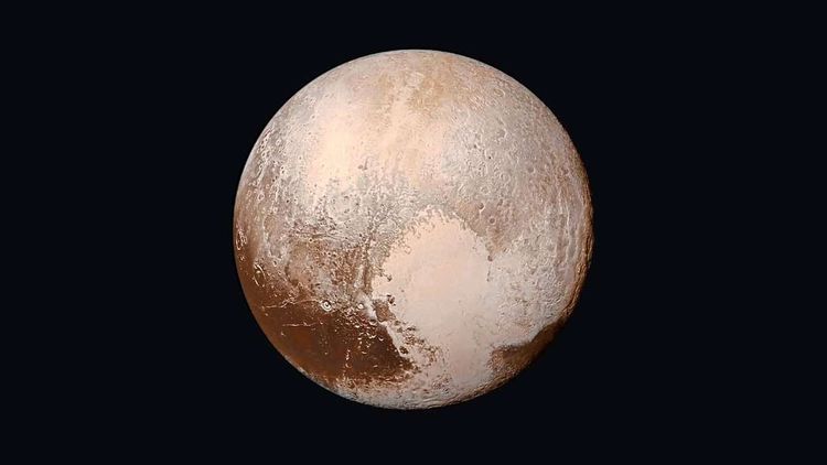 Aufnahme des Zwergplaneten Pluto