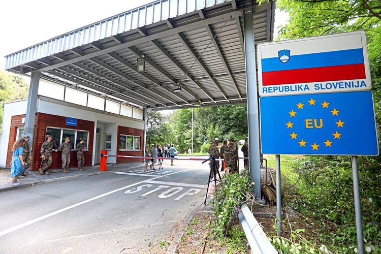 Grenzübergang Slowenien