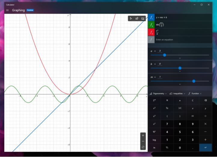 Windows-Taschenrechner kann künftig Graphen zeichnen - Microsoft