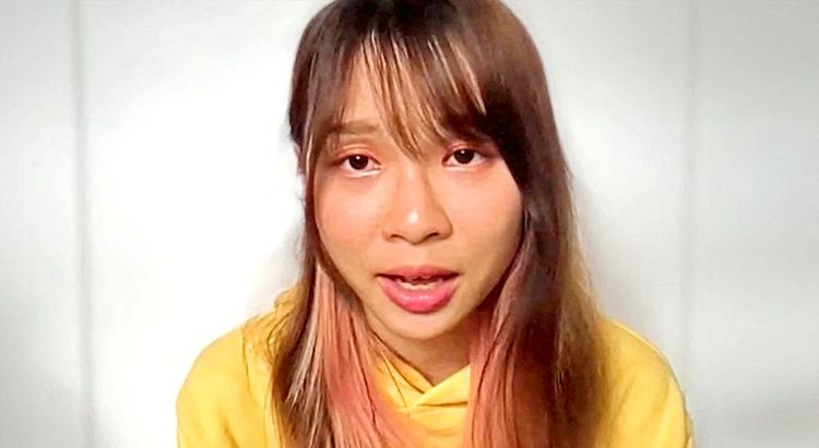 Agnes Chow im Videocall