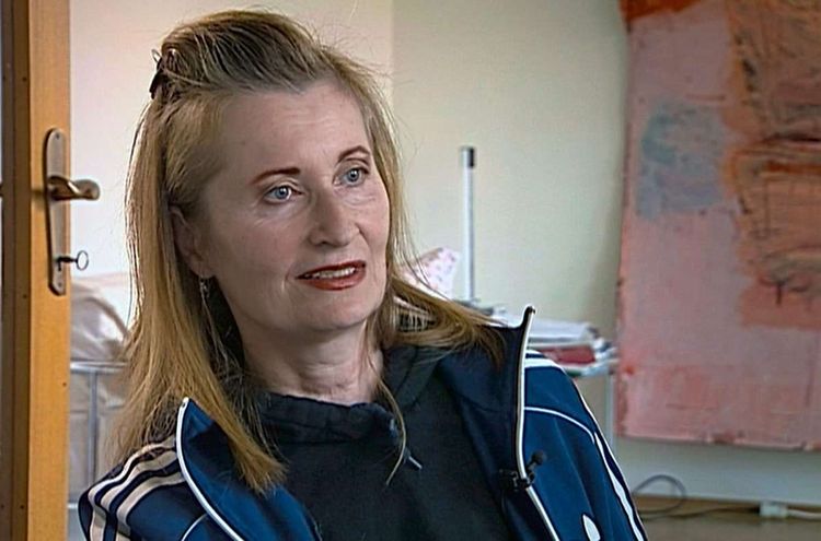 Literaturnobelpreisträgerin Elfriede Jelinek in einer Archivaufnahme im Dokumentarfilm 