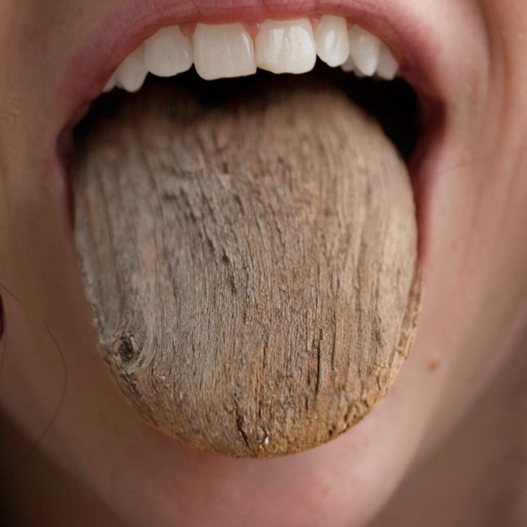 Eine Zunge aus Holz