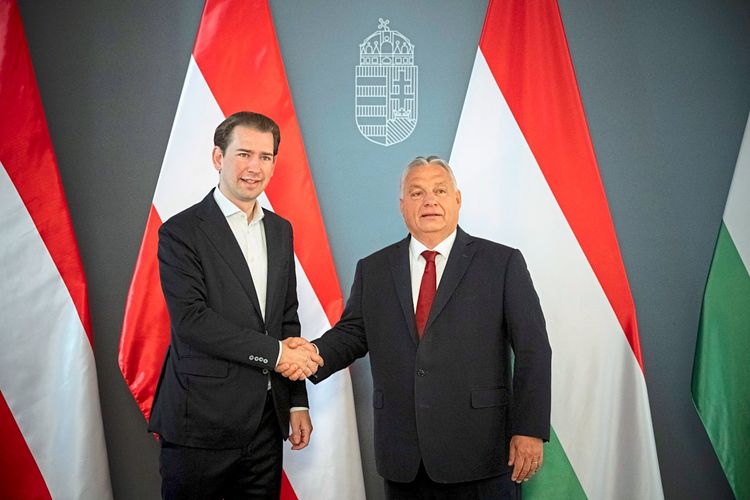 Kurz und Orbán